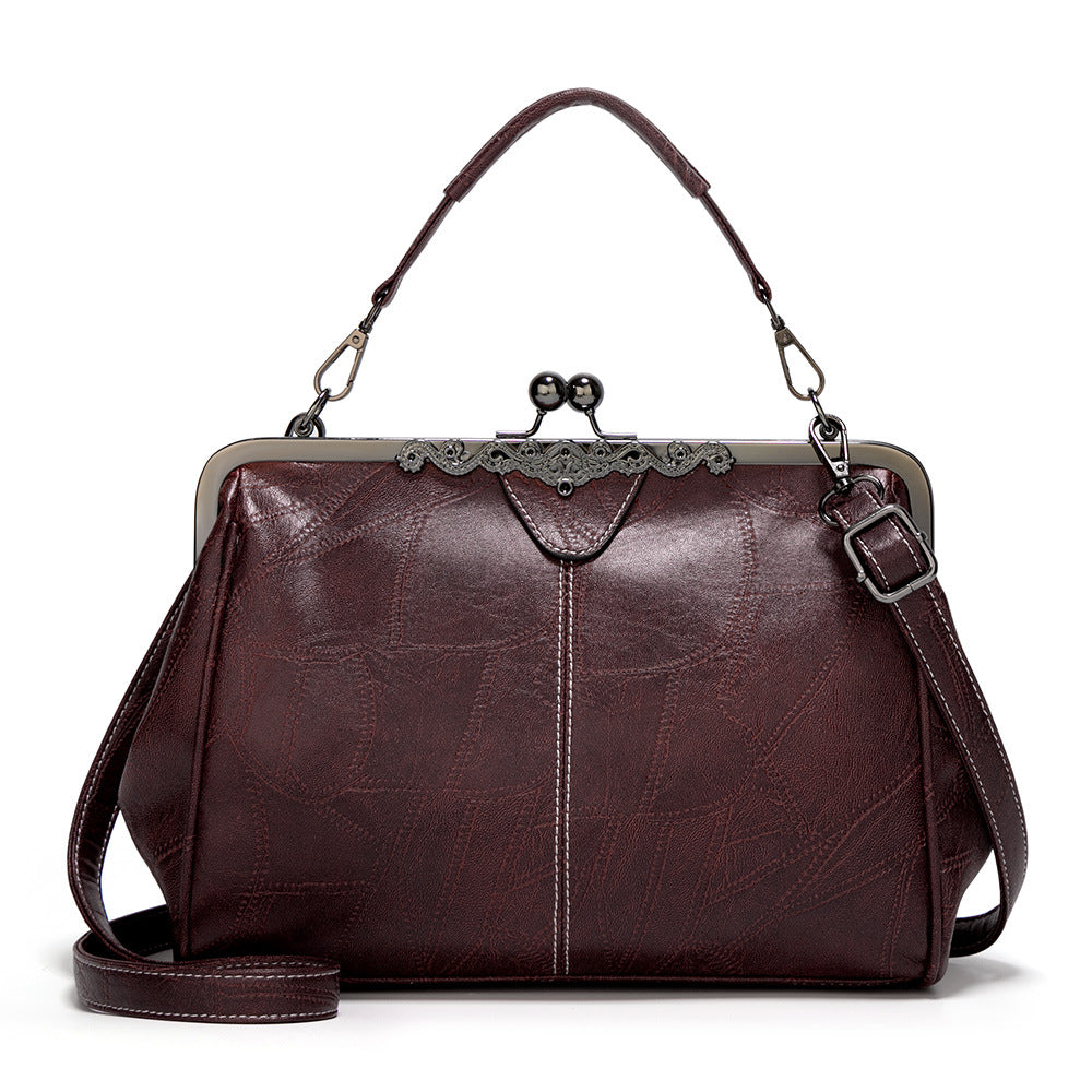 Women's Faux Leather Dumpling Shoulder Bag