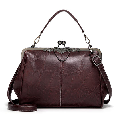 Women's Faux Leather Dumpling Shoulder Bag