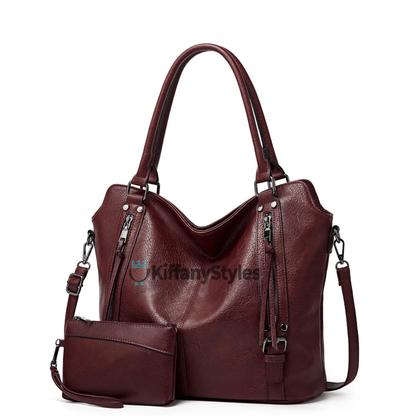 Women's Faux leather Tote Crossbody Bag