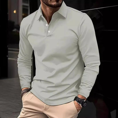 High Sense Casual Solid Color Buttons Short Sleeve