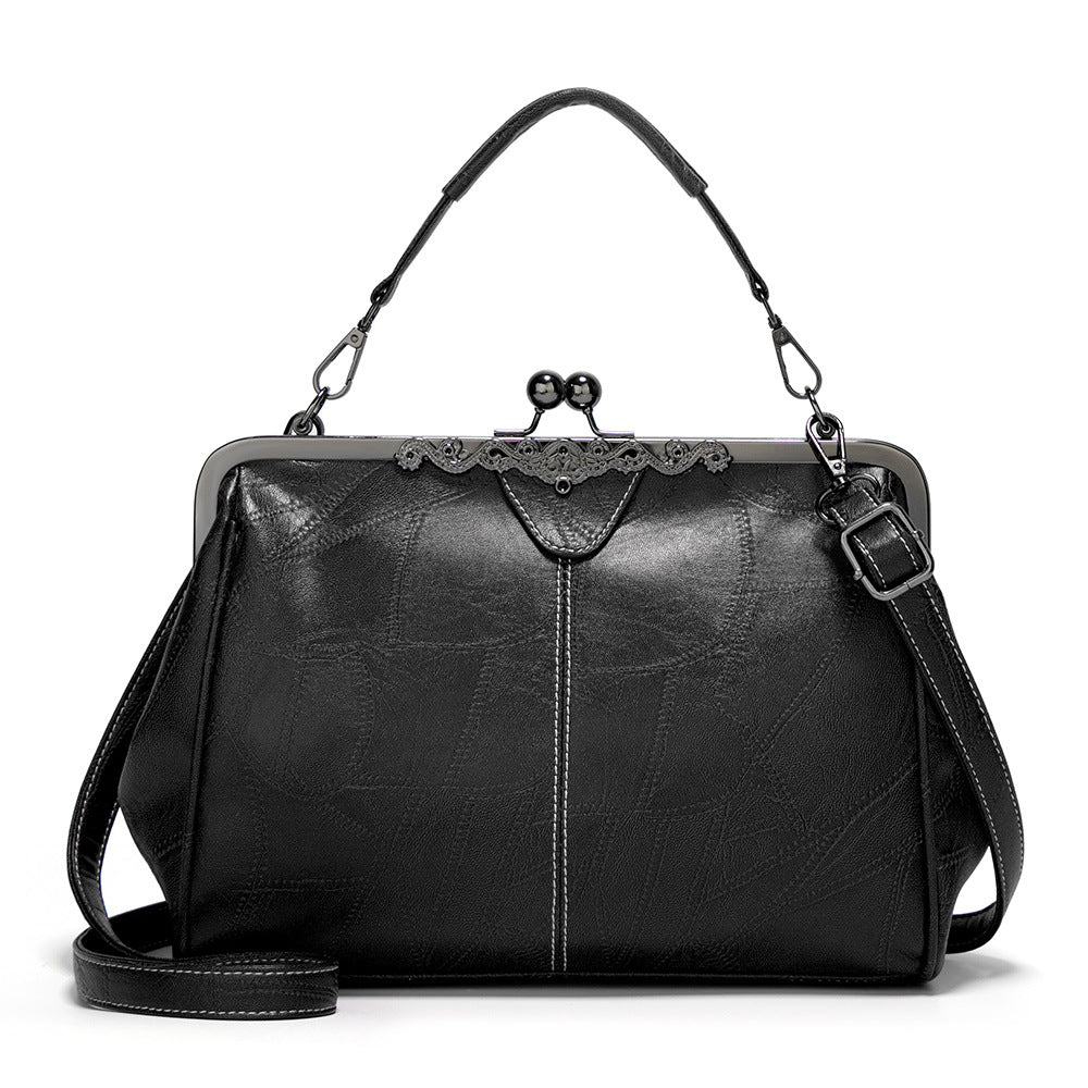 Women's Faux Leather Dumpling Shoulder Bag