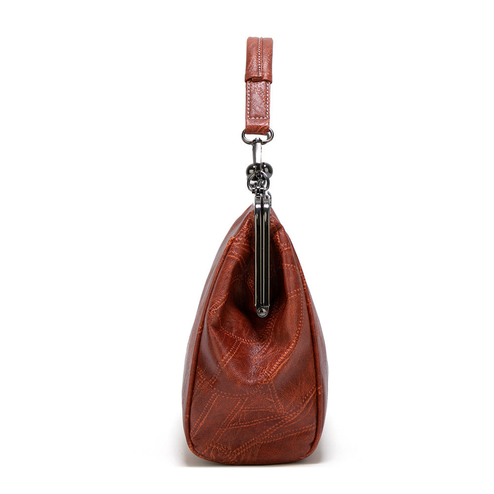 Women's Faux Leather Dumpling Shoulder Bag