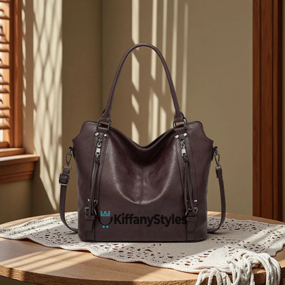 Women's Faux leather Tote Crossbody Bag